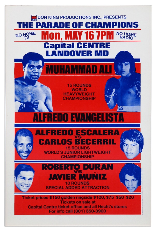 - Ali vs Evangelista On Site Poster