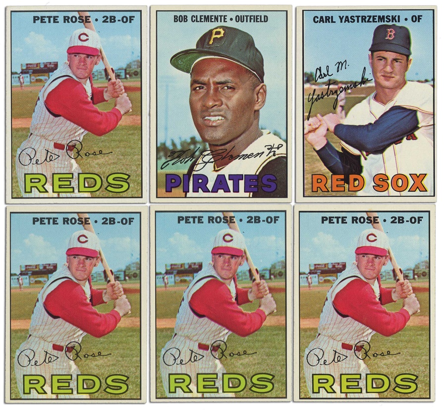 - 1967 Topps Collection With Stars & HOFs Including 19 Pete Rose (700+)