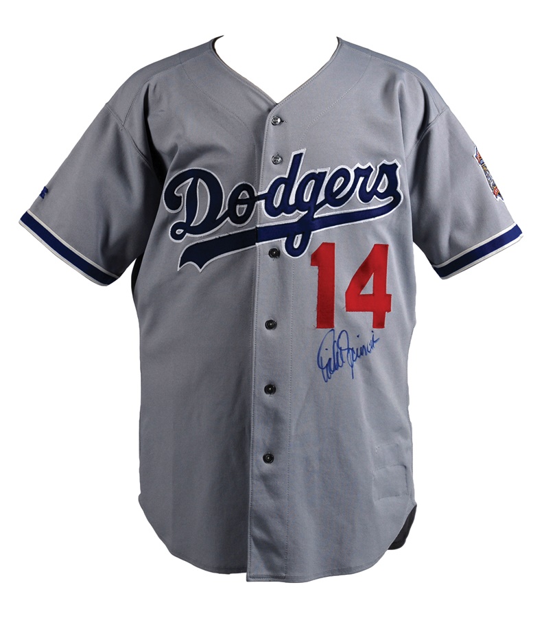 - 1997 Mike Scioscia Los Angeles Dodgers Game Worn Jersey