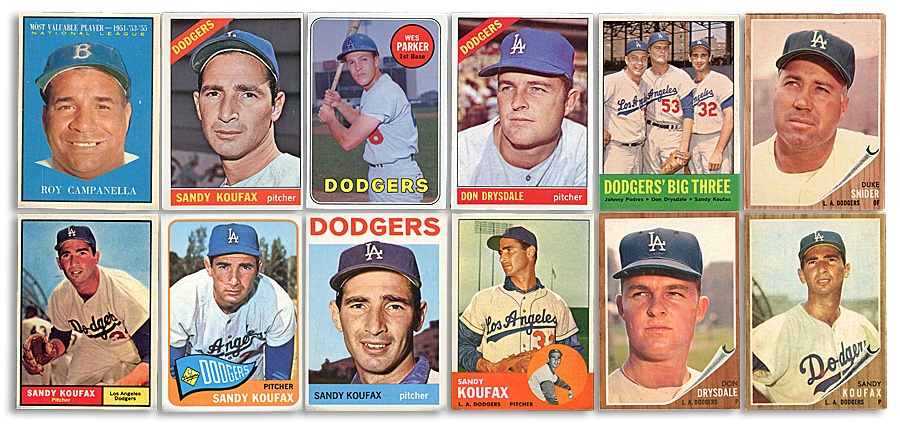 - 1960-1970 Dodger Team Set Collection (nearly 330 cards)