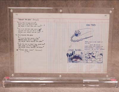 - 1971 Original Gene Simmons Handwritten Lyrics & Drawings