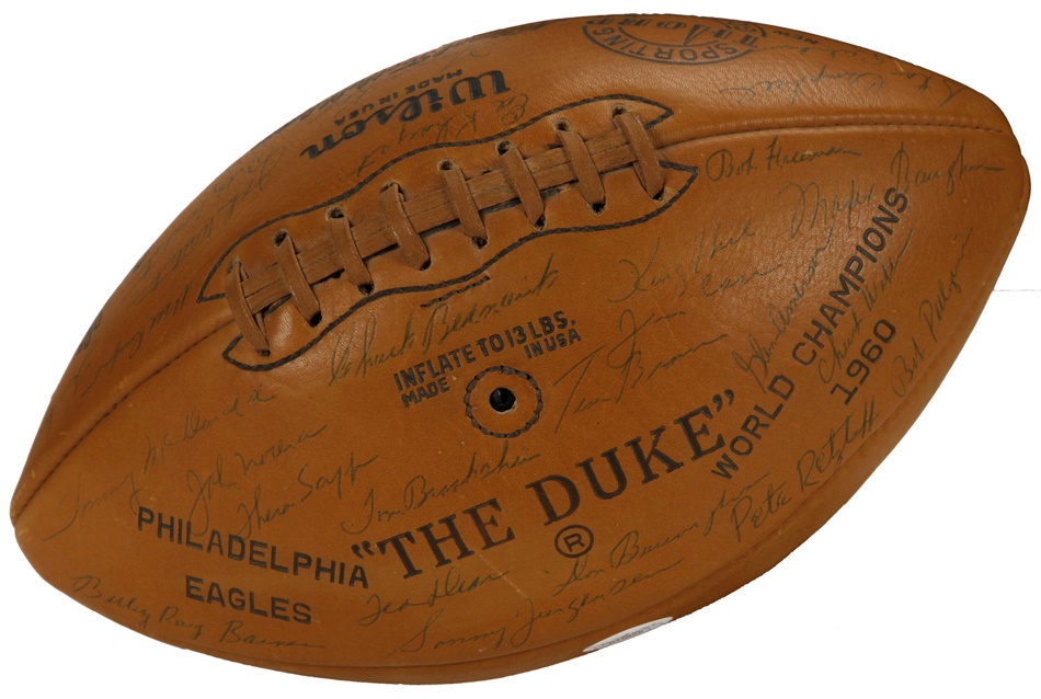 - 1960 World Champion Philadelphia Eagles Team Signed Football