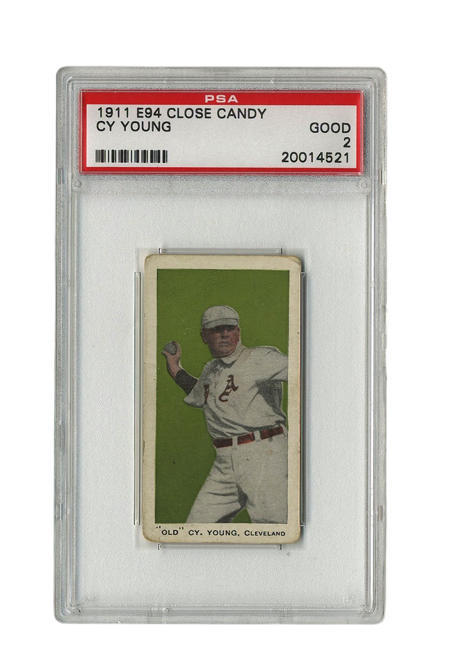 - 1911 E94 Close Candy "Old" Cy Young (PSA 2 GOOD)