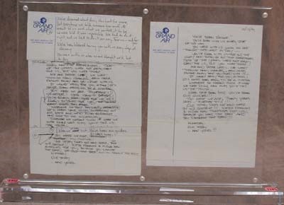 - 1994 Original Gene Simmons & Paul Stanley Handwritten KISSTORY Notes