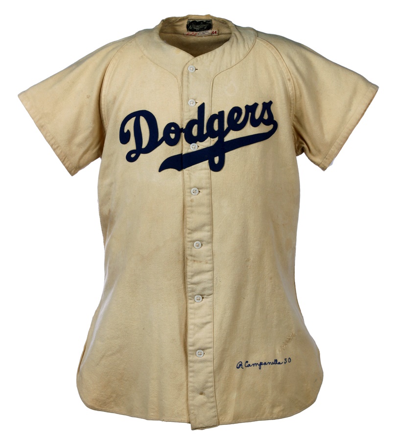 Baseball Equipment - 1950 Roy Campanella Brooklyn Dodgers Game Worn Jersey