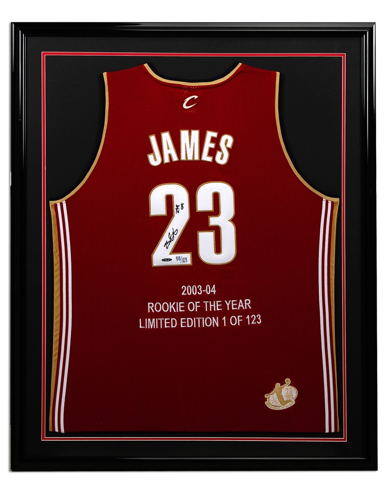 - LeBron James Signed Rookie of the Year Jersey (UDA)