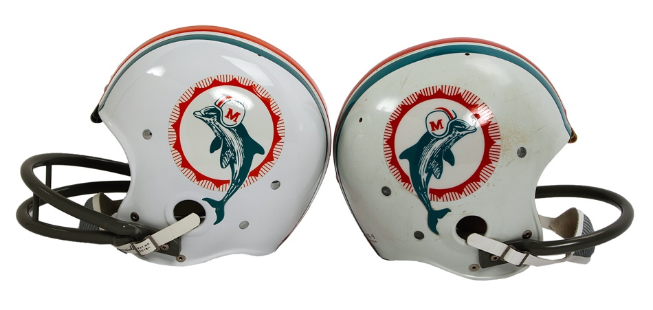 - Miami Dolphins Cllection with Jerseys, Helmets, and Nameplates