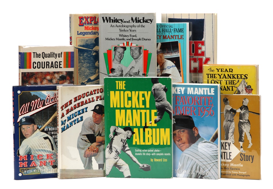 Mantle and Maris - Mickey Mantle Autographed Book Collection (11)
