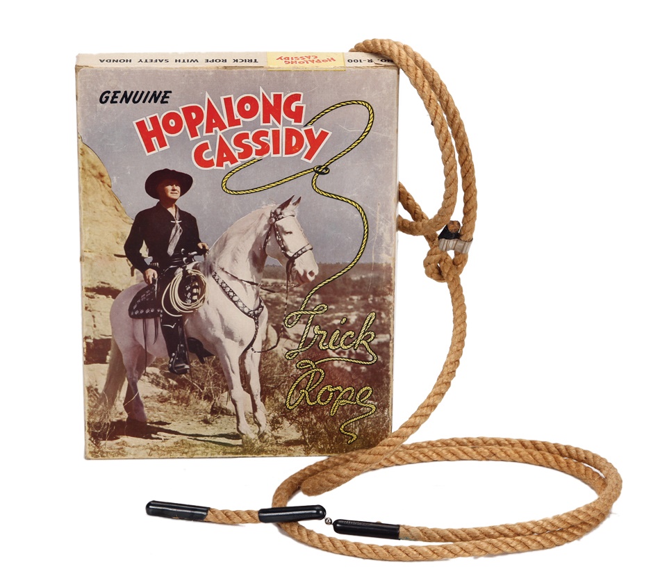 - 1950 Rare Hopalong Cassidy Trick Rope In Original Box