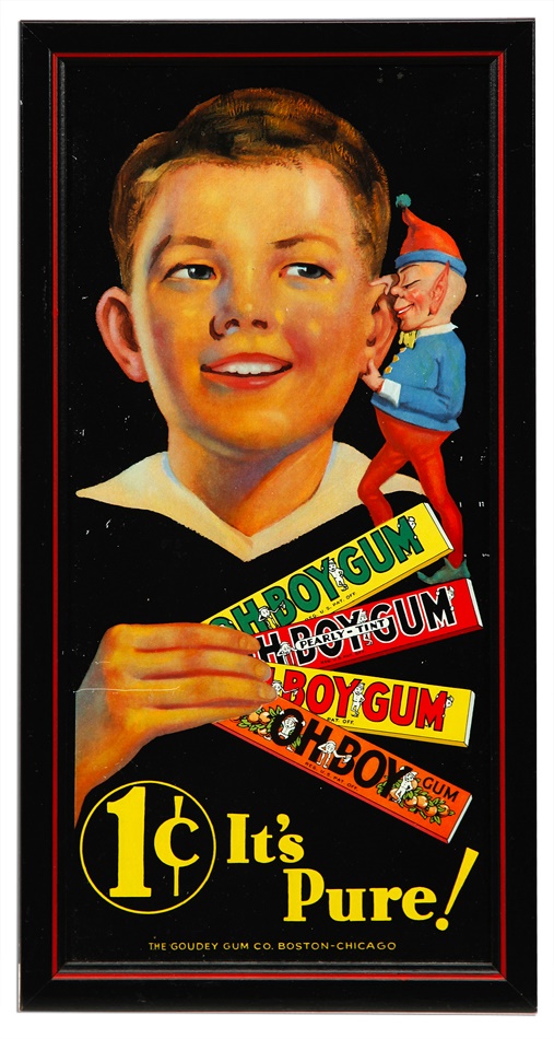 Oh Boy Goudey Gum Advertising Sign