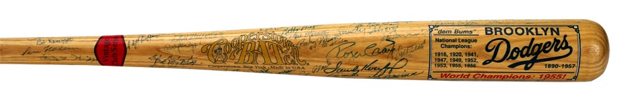 - Brooklyn Dodgers Bat with Over 60 Signatures