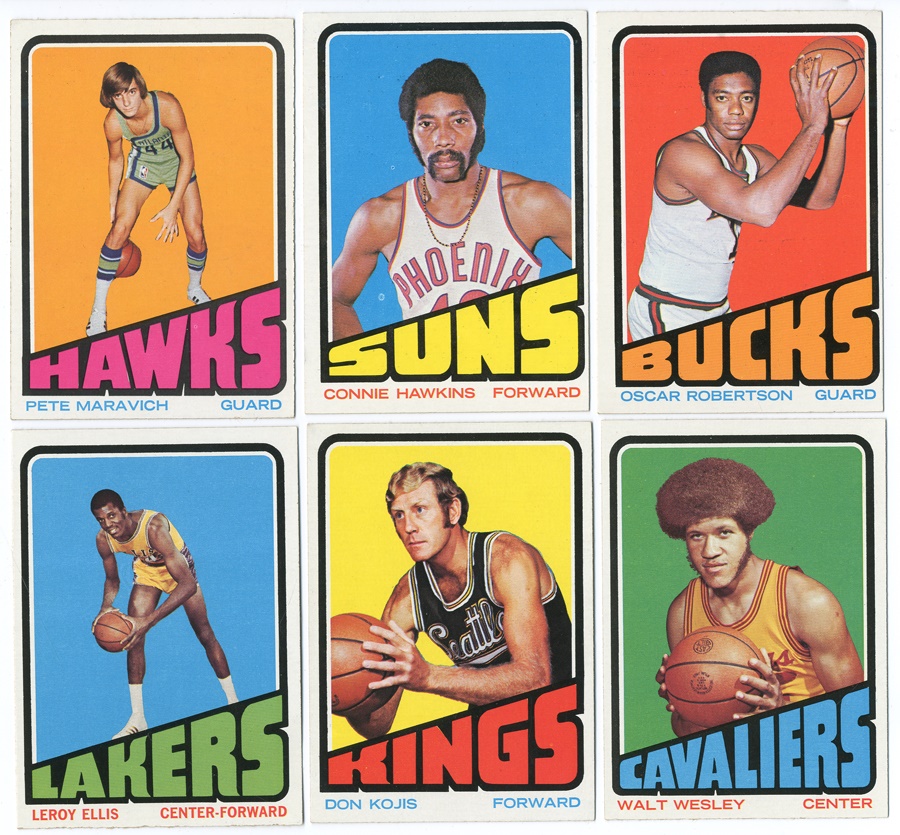 - Topps Basketball Sets 1971/72, 1972/73, 1976/77