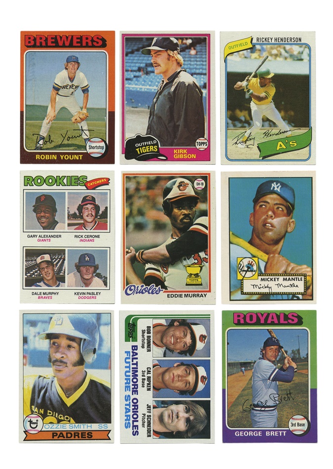 - Topps Set Group 1975-85 with 1952 Reprint (12)