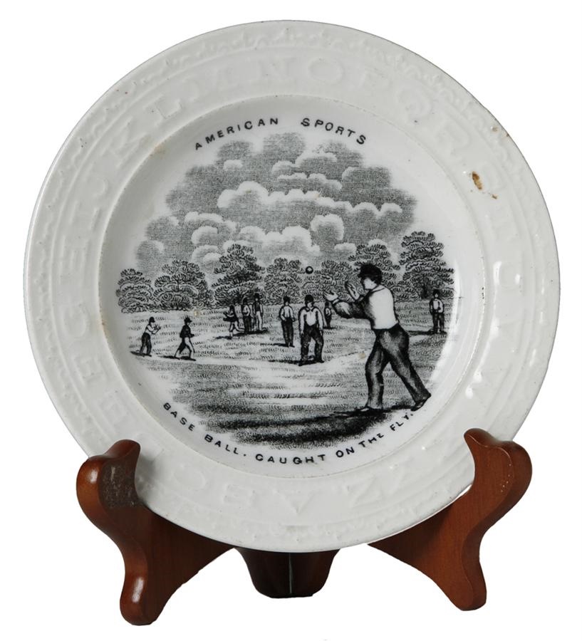 - 19th Century Baseball ABC Plate