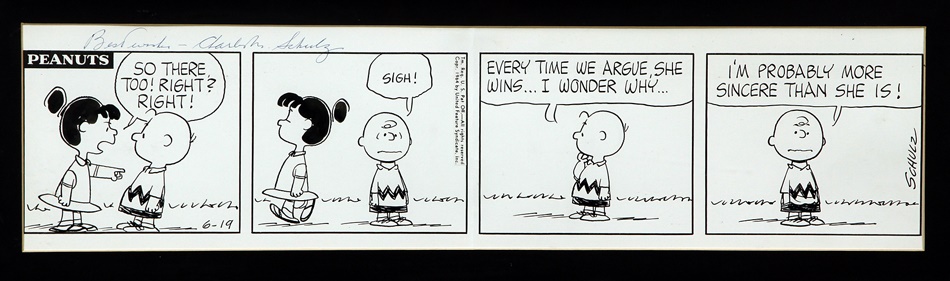 - 1964 Peanuts Original Artwork by Charles Schulz