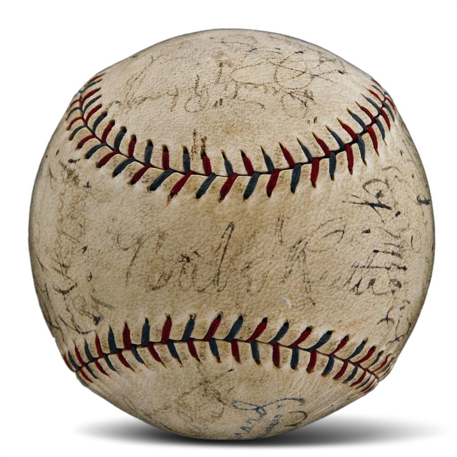 - 1929 New York Yankees Team-Signed Baseball