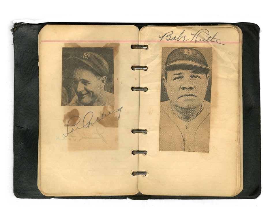 - Vintage Autograph Album Featuring Ruth, Gehrig , Wagner, and Foxx(150+)