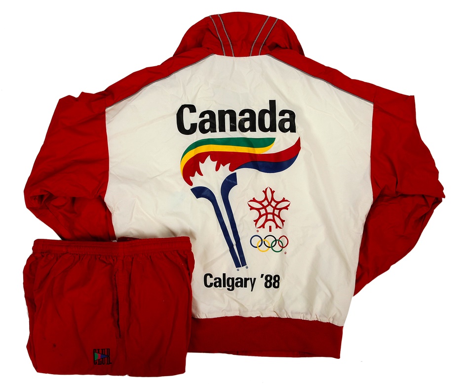 The Bob Watt Olympic Hockey Collection - 1988 Calgary Olympic Torch Run Participants Track Suit