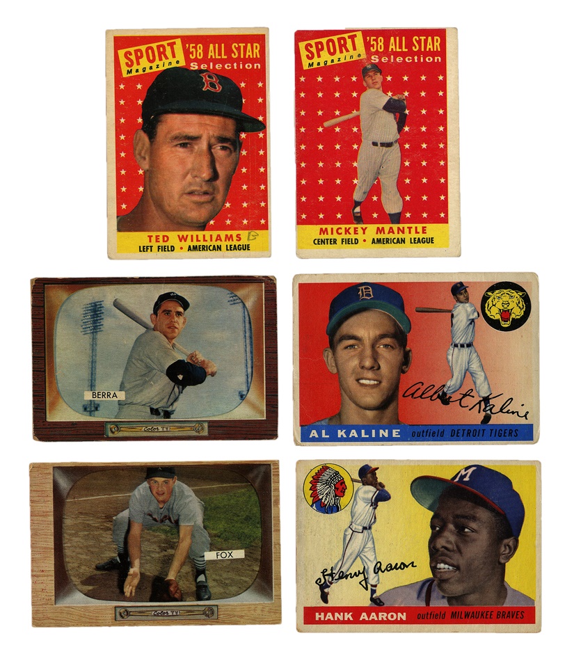 - 1950's Shoebox Baseball Card Collection (250)