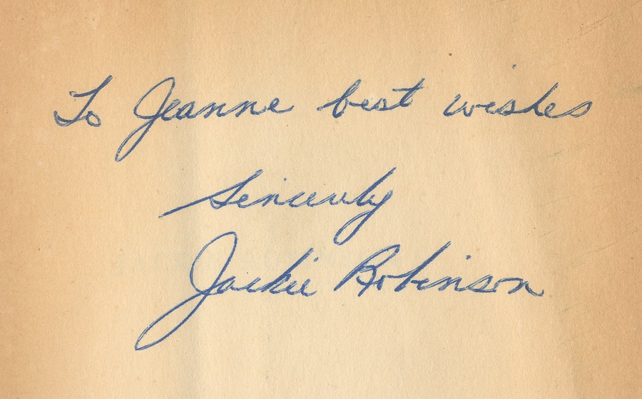 - Jackie Robinson Signed Baseball and Biography