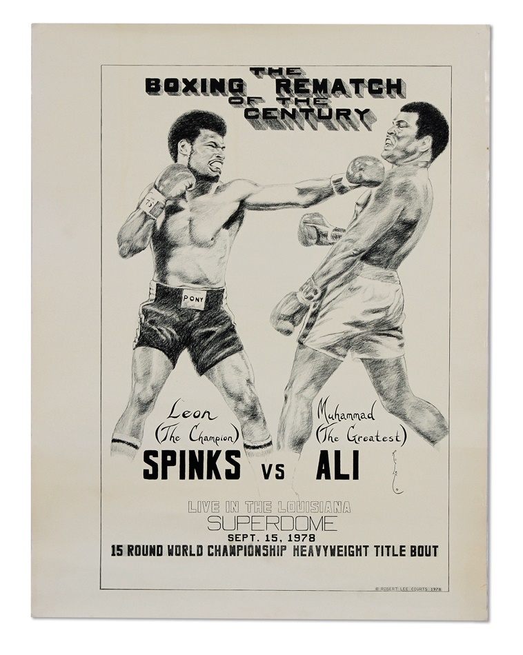 Muhammad Ali & Boxing - Muhammad Ali vs. Leon Spinks 1978 Super Dome Posters (2)