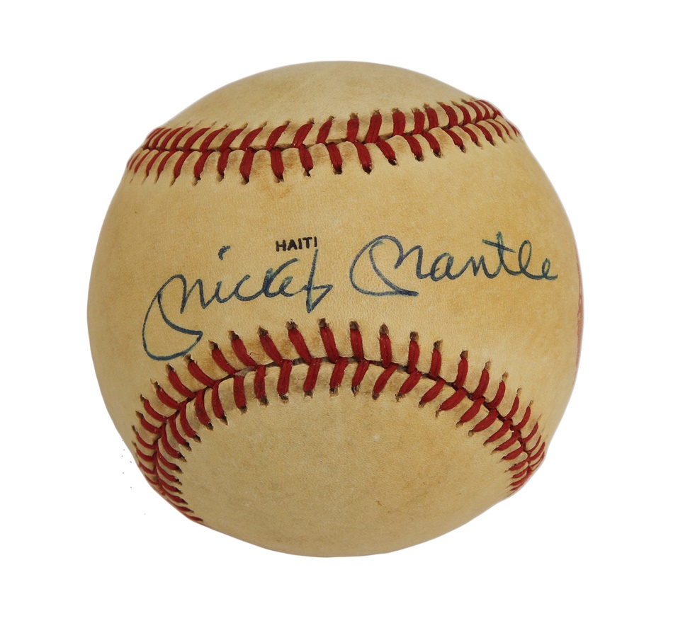 - Mickey Mantle and Roger Maris Signed Baseball
