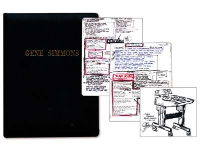 - 1997-98 Gene Simmons Leather Bound Personally Owned Lyric Book