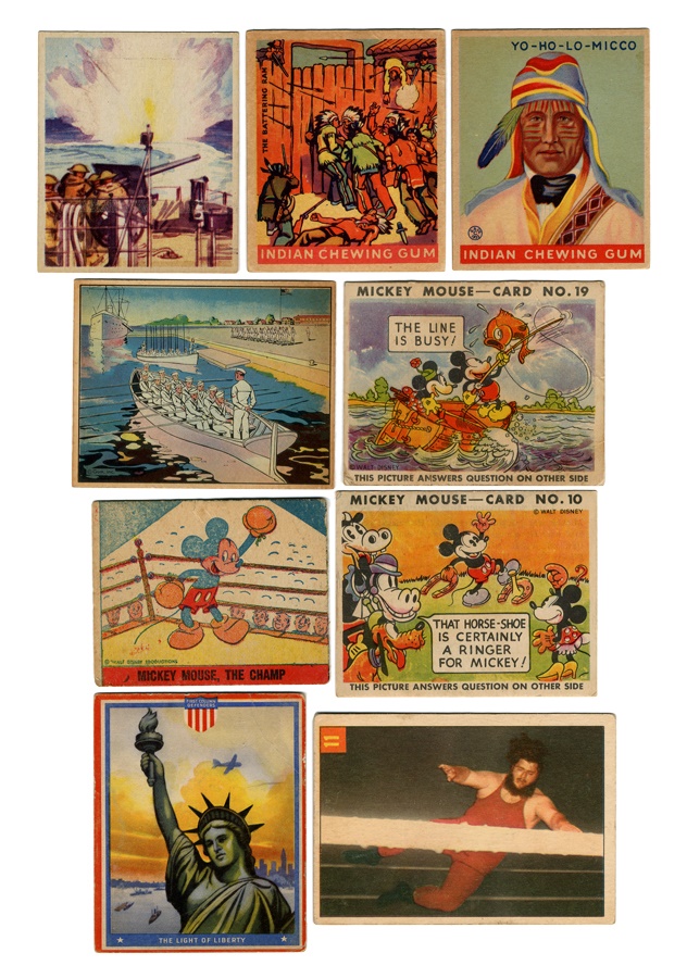 - Vintage Non-Sport Card Collection Including Goudey Indians, Mickey Mouse, And Uncle Sam 1930's to 1960's(750+)