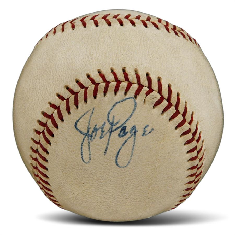 NY Yankees, Giants & Mets - Joe Page Single-Signed Baseball