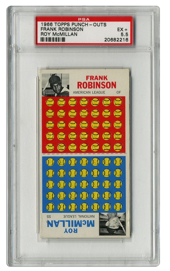 - 1966 Topps Punch-Outs Frank Robinson/Roy McMillan (PSA 5.5 EX+)