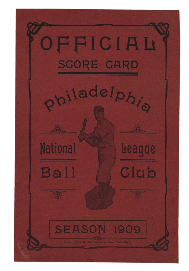 1909 Philadephia Phillies Program