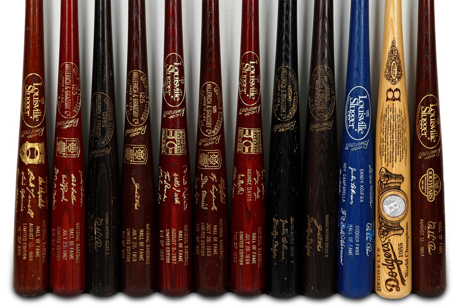 - Brooklyn Dodgers Brown Hall of Fame Bats and Others (12)