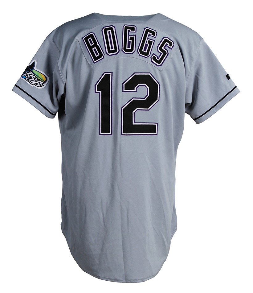 The Wade Boggs Collection - 1999 Wade Boggs Tampa Bay Devil Rays Game-Worn Jersey