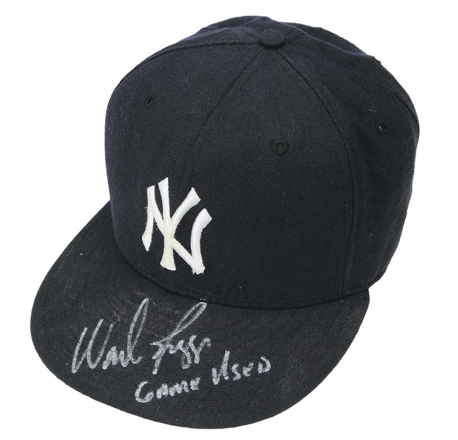 Wade Boggs New York Yankees Game Worn Cap