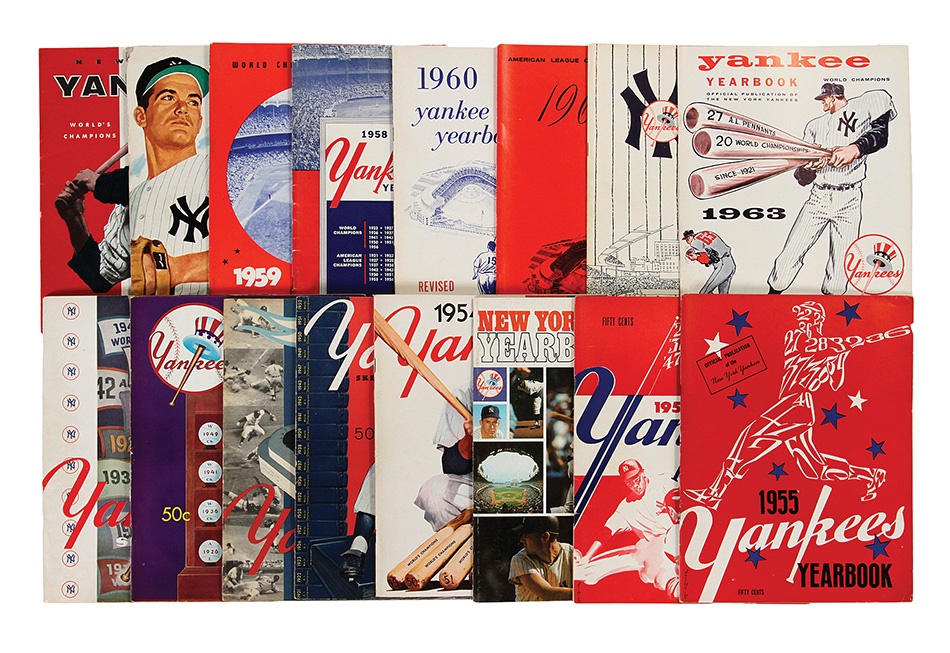 - 1950-1976 NY Yankees Yearbooks Complete Run (27)