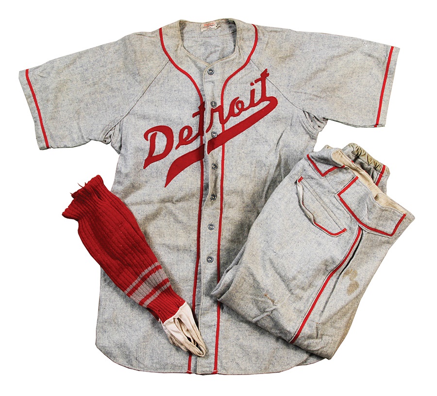 Baseball Equipment - Detroit Stars Negro League Game Worn Uniform