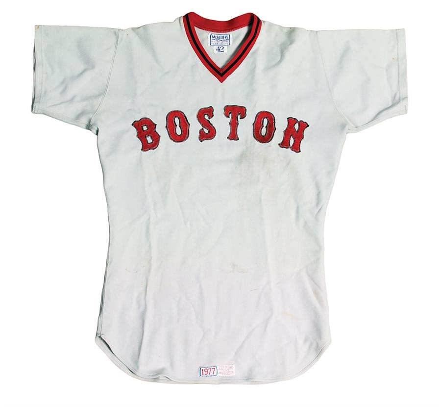 Baseball Equipment - 1974 Johnny Pesky Boston Red Sox Coaches Jersey