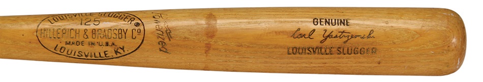 Baseball Equipment - 1968 Carl Yastrzemski Game Used Bat with Provenance