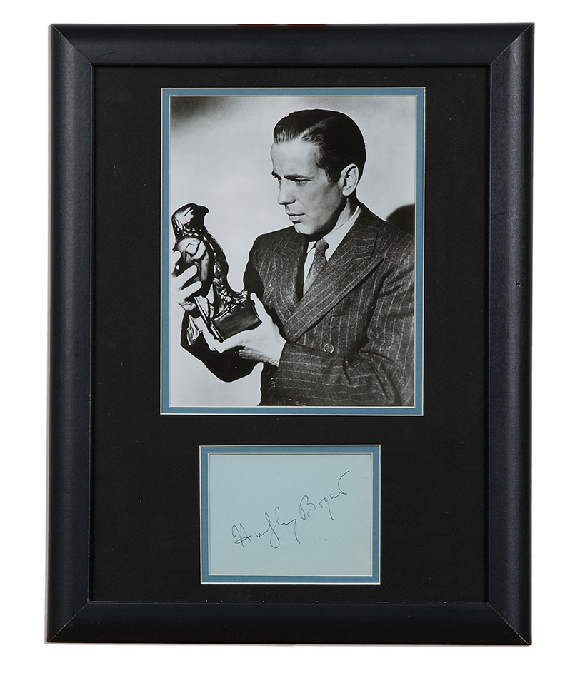 - Humphrey Bogart Signed Album Page