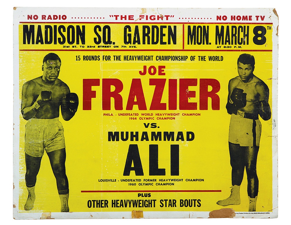 "The Fight of The Century" Muhammad Ali vs. Joe Frazier Boxing Poster