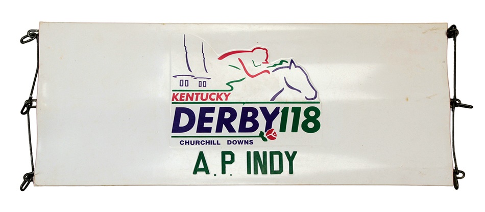 - A.P. Indy's Kentucky Derby Stall Guard (Webbing).