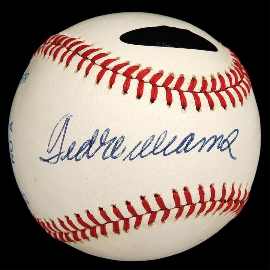 Baseball Autographs - Ted Williams Single Signed Baseball