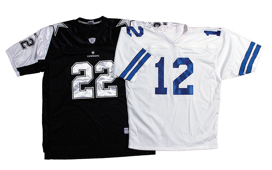- Roger Staubach and Emmit Smith Signed Dallas Cowboy Jerseys