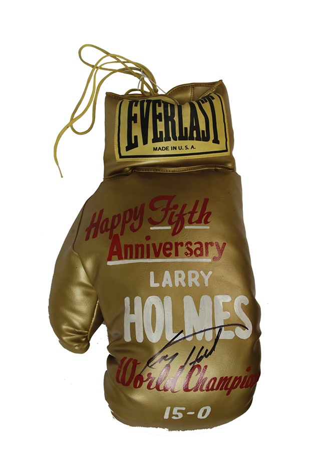 - Giant Boxing Glove Presented to Larry Holmes