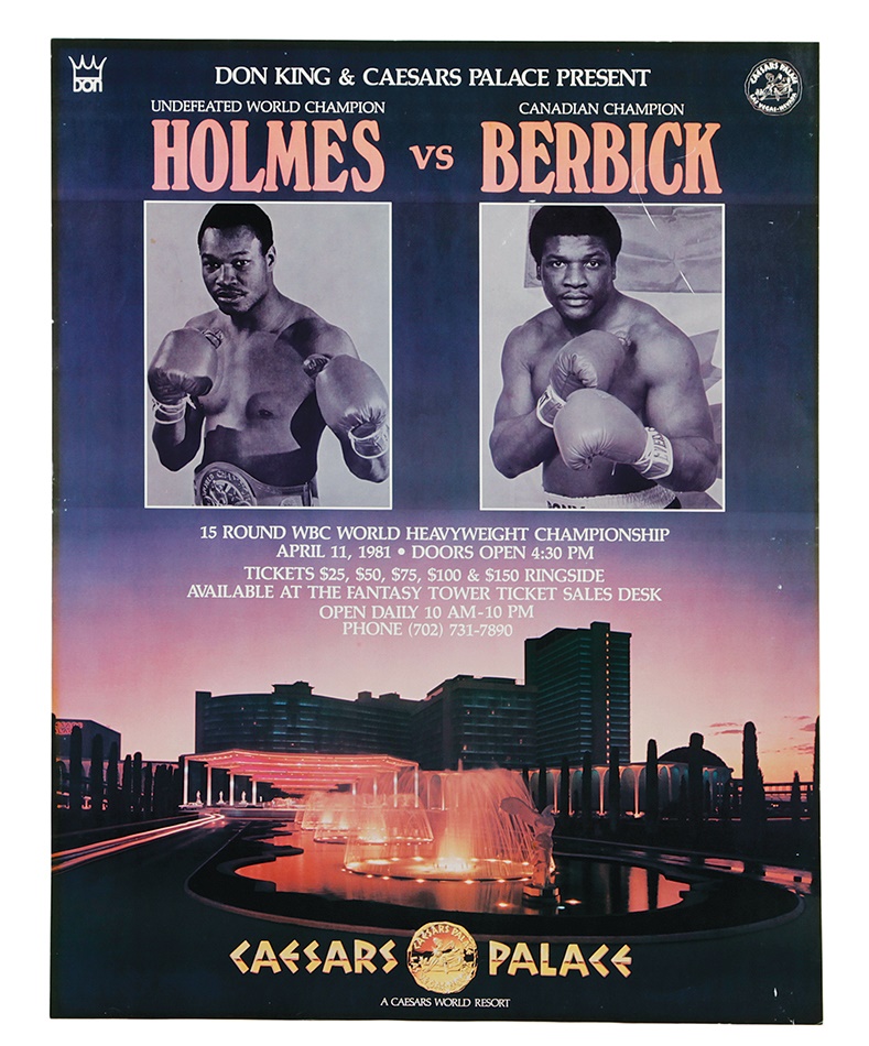Three Larry Holmes On-Site Fight Posters