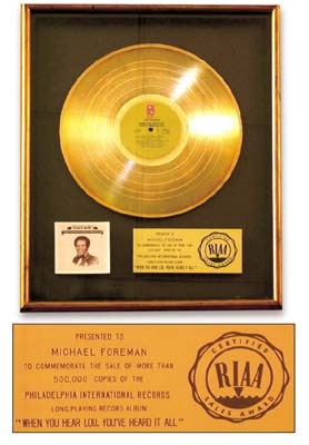 - Lou Rawls RIAA Gold Record Award