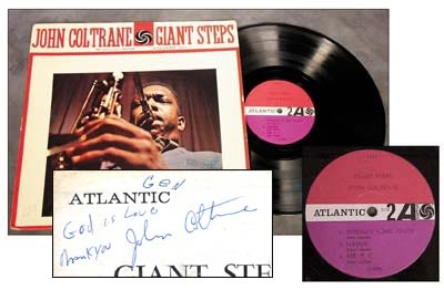 - John Coltrane Giant Steps Signed Album