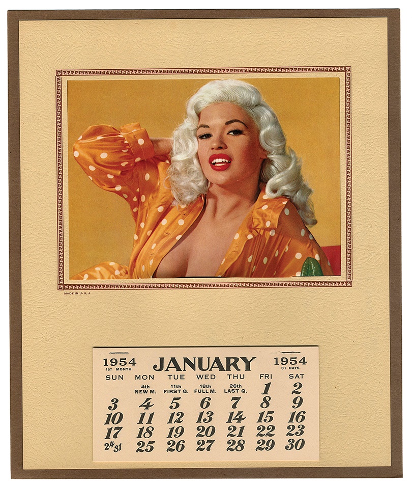 - 1954 Jayne Mansfield Calendar