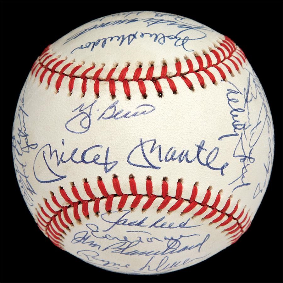 NY Yankees, Giants & Mets - 1961 NY Yankees Reunion Signed Baseball