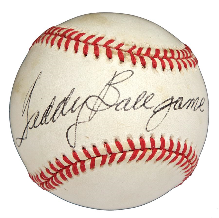 Ted Williams Baseball Signed "Teddy Ball Game"